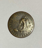 Moeda 1000 Réis Antiga Bronze Império Rara