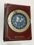 Relógio Antigo Livro World Globo Tochigi Token Japan Quartz