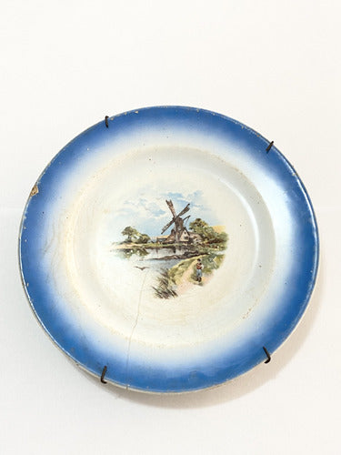 Prato De Porcelana Petrus Regout Maastricht Holanda Paisagem