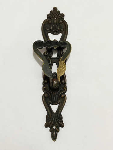 Puxador Antigo De Bronze 18,5cm - Móveis Porta Armário