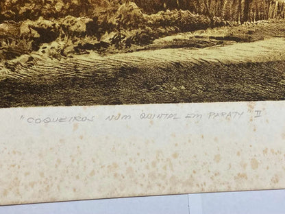 Quadro Gravura Antiga Paraty Rio De Janeiro Assinada N.godoy