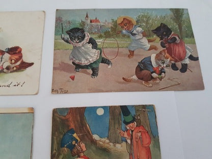 Cartões Postais Antigos Alemanha Tuck's Post Card Desenhos