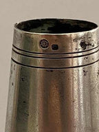 Vaso Antigo De Prata Com Marca