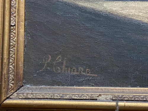 Quadro Antigo Pintura Oleo Assinado Natureza Morta Frutas