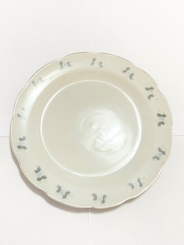 Prato Antigo De Porcelana Chinesa Marca Xiang Shan Florido