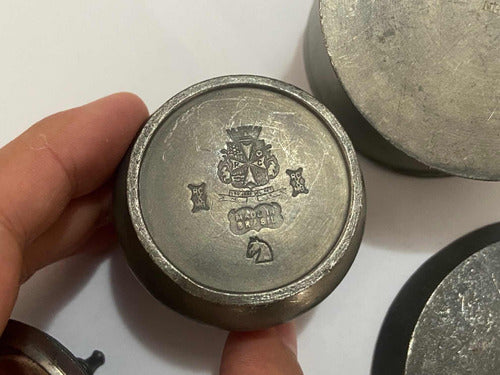 Peças Antigas Decoração Estanho Pote Caixinha John Somers E