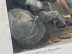 Quadro Litografia Antiga Deroi Rugendas Lavadeiras Rio 1835