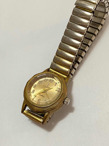 Relógio Antigo Potenzia Quartz Dourado