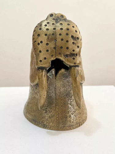 Abridor Antigo De Garrafa Morsa Em Bronze Europeu Dourado