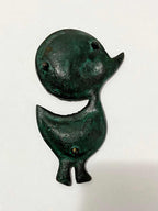 Escultura Antiga De Parede Pato
