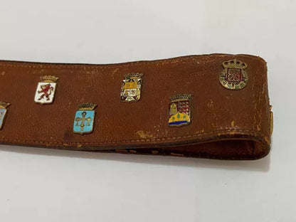 Antigo Cinto Com Broches