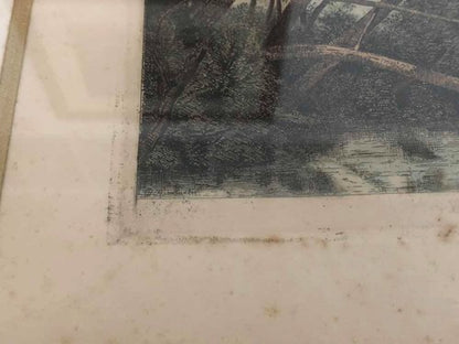 Quadro Antigo Gravura De 1870 Paul Montarlot