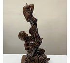 Escultura Antiga Casal Sambista Em Cerâmica
