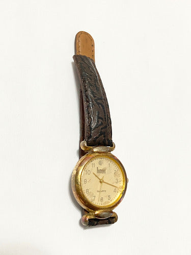 Relógio Antigo Dumont Quartz Dourado