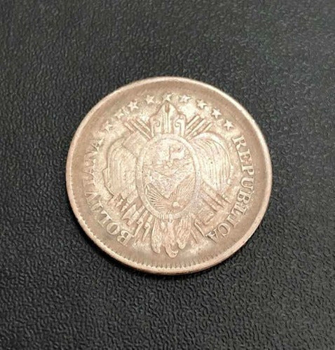 Moeda Antiga 1889 Bolivia 20 Centavos