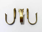 Suportes Antigos De Bronze Para Cortina - 9cm Lote 3