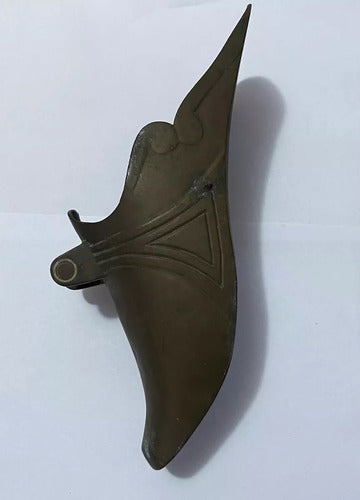 Antigo Vaso Para Flores Floreira De Parede Bronze