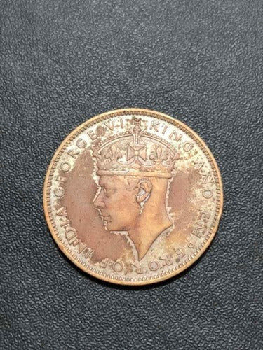 Moeda Antiga Jamaica 1945 1 Penny