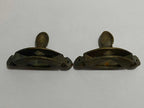 Antigas Peças Fixadoras Cantoneira Decorativas Em Bronze