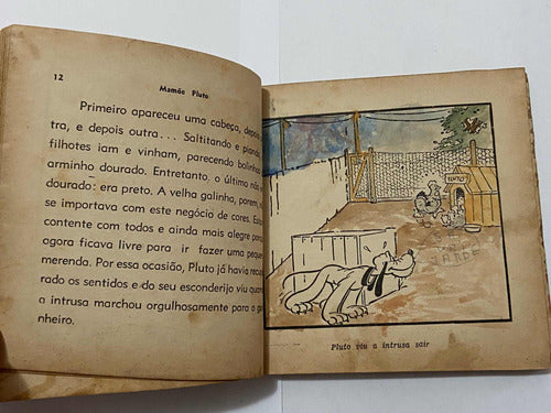 Livro Antigo Walt Disney 1941 Mamãe Pluto - Bem Conservado