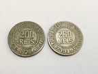 Antigas Moedas 200 Réis 1919 - 1925 Lote 2