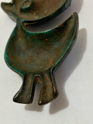 Escultura Antiga De Parede Pato