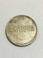 Ficha De Ônibus Antiga Carioca A.f. - Rara Coleção