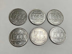 Lote Moedas Antigas Brasil 5000 Cruzeiros Tiradentes