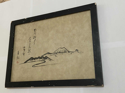Quadro Antigo Japão - Mokiti Okada Monte Fuji