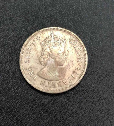 Moeda Antiga 1958 China Hong Kong 50 Cents - Elizabeth Ii
