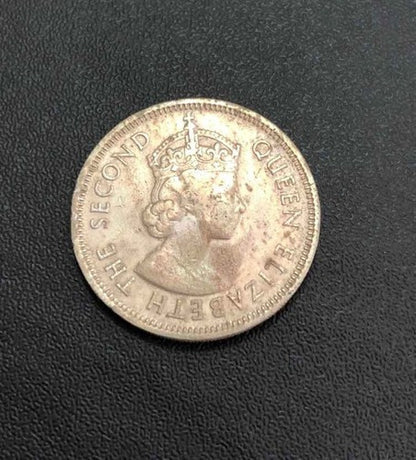 Moeda Antiga 1958 China Hong Kong 50 Cents - Elizabeth Ii