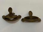 Antigas Peças Fixadoras Cantoneira Decorativas Em Bronze -l2