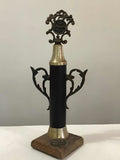 Troféu Antigo Futebol Campeão 32cm Metal Madeira