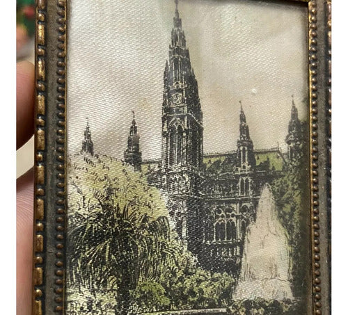 Quadro / Porta Retrato Antigo Austria Viena Neues Rathaus