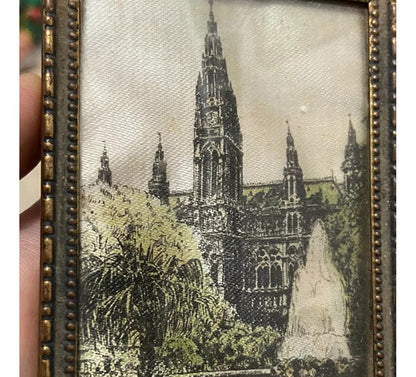 Quadro / Porta Retrato Antigo Austria Viena Neues Rathaus