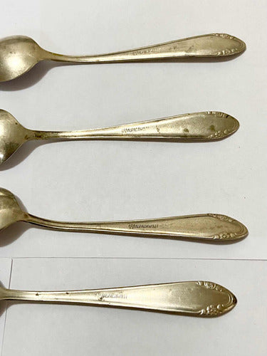 Coleção Colheres Antigas Prata Alpaca Wolff