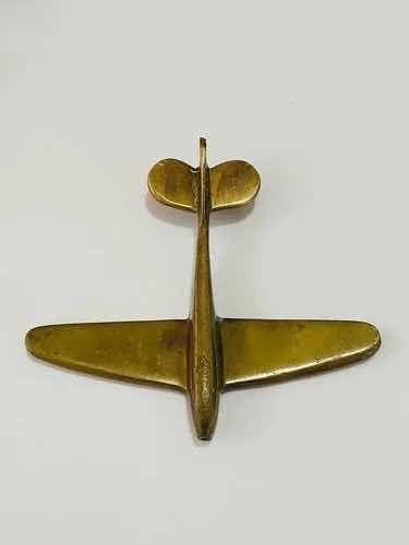 Antigo Avião De Bronze Decoração