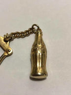 Chaveiro Antigo Coca Cola Dourado