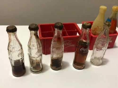 Antiga Miniatura Mini Engradado Garrafa Coca Cola