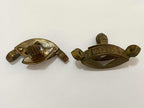 Antigas Peças Fixadoras Cantoneira Decorativas Em Bronze -l3