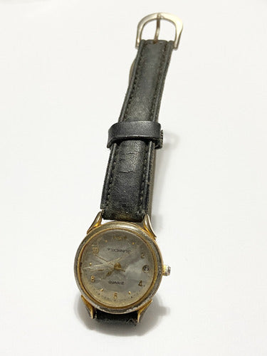 Relógio Antigo Technos Dourado Quartz