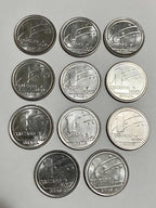 Lote Moedas Antigas Brasil 1 Cruzado