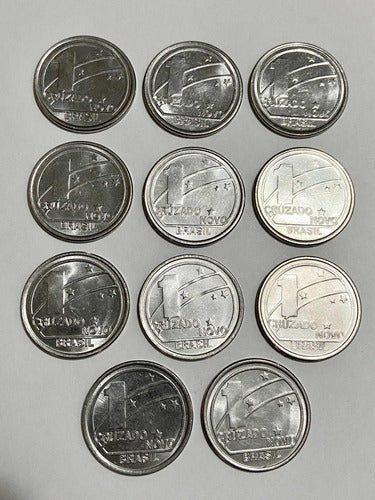 Lote Moedas Antigas Brasil 1 Cruzado