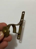 2 Suportes Antigos De Bronze Para Cortina - Lote 07