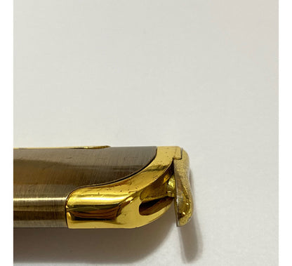 Isqueiro Antigo Dourado Com Capa