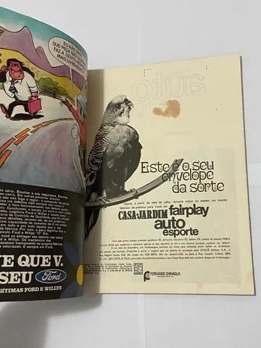 Antiga Revista Auto Esporte 1969 Automoveis