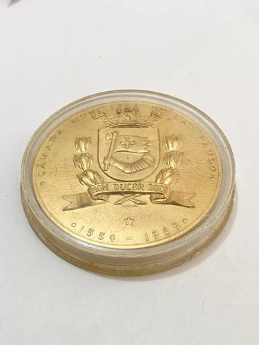 Antiga Medalha 1969 Palácio Anchieta São Paulo Dourada