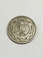 Antiga Moeda Franz Joseph 20 Heller Austria 1895