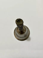 Sino Antigo Em Metal Prata Com Cabo Decorado E Pedras