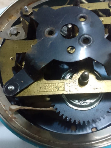 Relogio Despertador Antigo Kienzle Verde E Prata